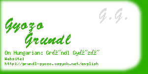 gyozo grundl business card